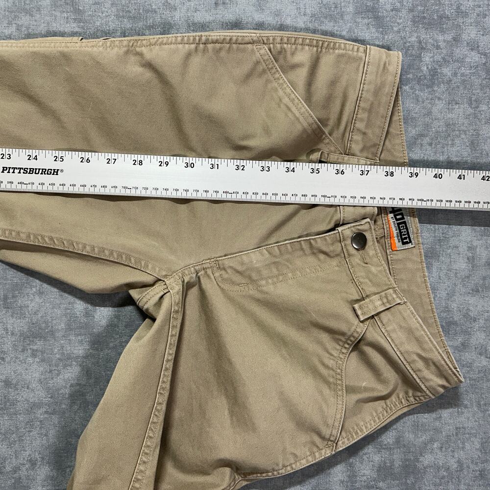 Duluth Trading 40 Grit Flex Canvas tan utility workwear carpenter pants wms 2 - Picture 8 of 8